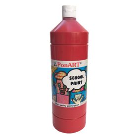 Ponart School Paint Koyu Kırmızı 250 ml Guaj Boya