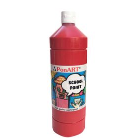 Ponart School Paint PSP-2207 1 lt Açık Kırmızı Tempera Boya