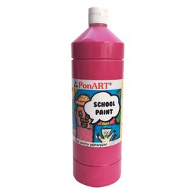 Ponart School Paint Sıklamen 1000 ml Akrilik Boya