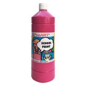 Ponart School Paint Sıklamen 1000 ml Akrilik Boya