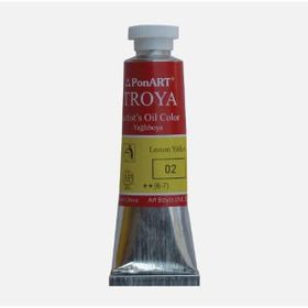 Ponart Troya 02 Limon Sarı 37 ml Yağlı Boya Tüp