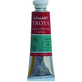 Ponart Troya Tüp 19 Turkuaz 37 ml Yağlı Boya