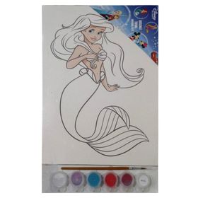 Ponart TWD-C101 The Walt Disney Ariel 25x35 cm Baskılı Tuval