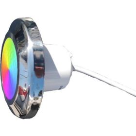 Pool Light RGB 2 Kablolu Krom Çerçeveli Boruya Geçme Havuz Lambası