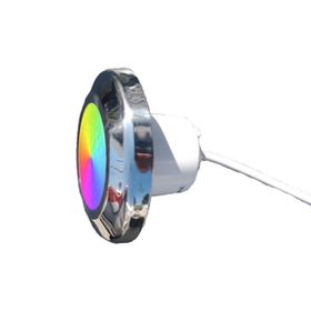 Pool Light RGB 4 Kablolu Krom Çerçeveli Boruya Geçme Havuz Lambası