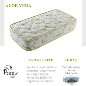 Pooly Aloevera Kumaş Lüx Soft Yaylı 70x120 cm Yatak