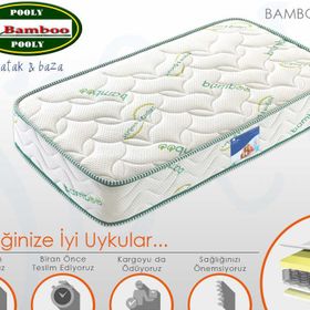 Pooly Bamboo 70x120 cm Ortopedik Yaylı Bebek Yatağı