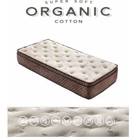 Pooly Cotton Ortopedik Yaylı Yatak 160x200 cm Çift Kişilik Yatak