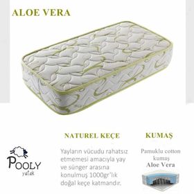 Pooly Perfect Ortopedik Aloevera Lüx Yaylı 70x180 cm Yatak