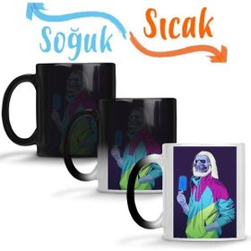 Pop Art Akgezen Tasarım Sihirli Porselen Kupa