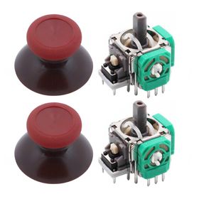 Popkonsol 2+2 One - One S/x - Series S/x Uyumlu Kırmızı Bordo Xbox One Analog Motor Topuz Seti
