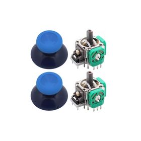 Popkonsol 2+2 One - One S/x - Series S/x Uyumlu Siyah Buz Mavi Mavi Xbox One Analog Motor Topuz Seti