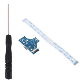 Popkonsol Jds Jdm 001 Soket 14 Pin Flex Ps4 Kol Tamir Seti Şarj Soketi Ps4 Tamir Kablo Tornavida