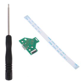 Popkonsol Jds Jdm 010 011 020 Soket Ps4 Kol Tamir Seti Şarj Soketi Ps4 Tamir 12 Pin Flex Kablo Tornavida