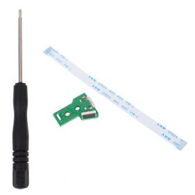 Popkonsol Jds Jdm 050 055 Soket 12 Pin Ps4 Kol Tamir Seti Şarj Soketi Ps4 Tamir Flex Kablo Tornavida