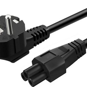 Popkonsol Laptop Adaptör Güç Kablosu 1.2 mt Notebook Şarj Adaptörü İçin Yonca Başlık Power Kablo