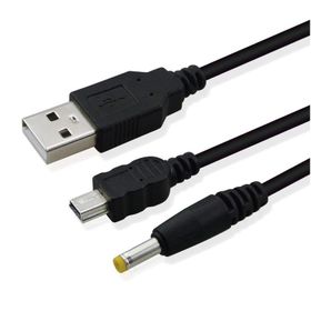 Popkonsol Psp 2in1 Şarj ve Data Kablosu Psp 1000 2000 3000 E1004 Uyumlu Psp Usb Kablo