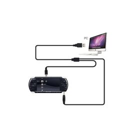Popkonsol Psp Şarj ve Data Kablosu Film Müzik Oyun Aktarma 1000 2000 3000 E1004 Psp Usb Kablo