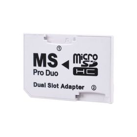 Popkonsol Sony Psp Memory Stick Pro Duo Adaptör Dual Slot Psp Hafıza Kartı Adaptör Dual Mikro Sd Kart Çevirici
