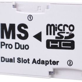 Popkonsol Sony Psp Memory Stick Pro Duo Adaptör Dual Slot Psp Hafıza Kartı Adaptör Dual Mikro Sd Kart Çevirici