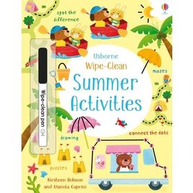 Poppy And Sam's Wipe Clean Summer Activities-Usborne Publishing
