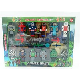 PopŞeker Süper Heroes Minecraft 12 Karakter 23 Parça Figür