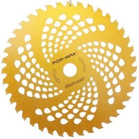 Por-Max 255x2.0x25.4 mm 40 Diş Turuncu Elmas Tırpan Bıçağı