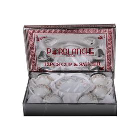 Porblanche 12 Parça Porselen Çay Takımı