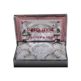 Porblanche 12 Parça Porselen Çay Takımı