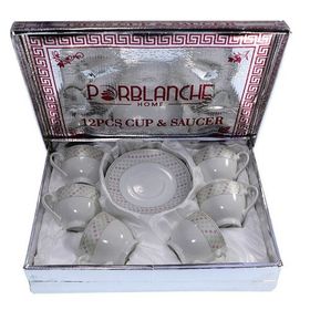 Porblanche 12 Parça Porselen Çay Takımı