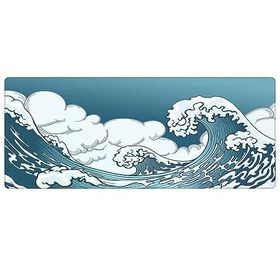 Porge Gamer Blue Wave 90x40cm Oyuncu Mouse Pad