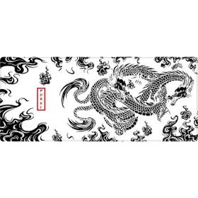 Porge Gaming Beyaz Dragon 80x30cm Oyuncu Mouse Pad