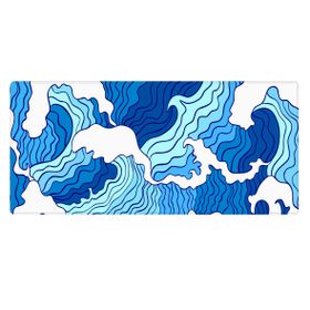 Porge Gaming Topographic Mavi 120x60cm Mouse Pad