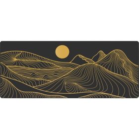 Porge Pro Gaming Sarı Siyah 90x40 cm XXL Büyük Oyuncu Mouse Pad