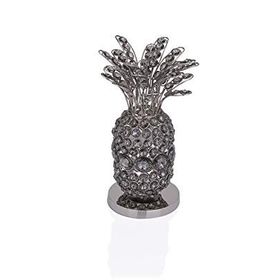 Porio 13x13x32 Gümüş Füme Kristalli Ananas