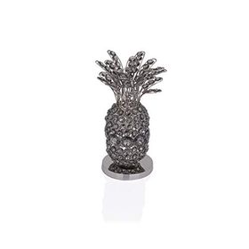 Porio 13x13x32 Gümüş Füme Kristalli Ananas