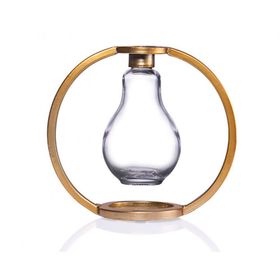 Porio 20x18 cm Metal Kafesli Cam Mumluk