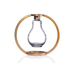 Porio 20x18 cm Metal Kafesli Cam Mumluk