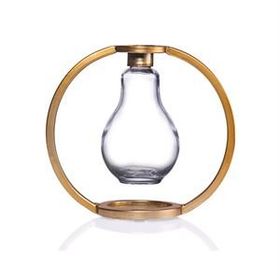 Porio 20x18 cm Metal Kafesli Cam Mumluk