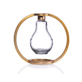 Porio 20x18 cm Metal Kafesli Cam Mumluk