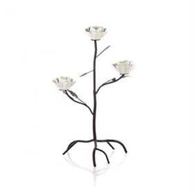 Porio Beyaz Uçlu 27x55 cm Tealight Mumluk