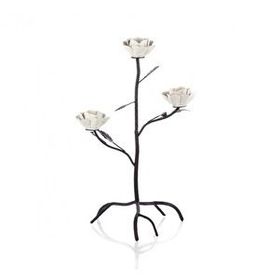 Porio Beyaz Uçlu 27x55 cm Tealight Mumluk
