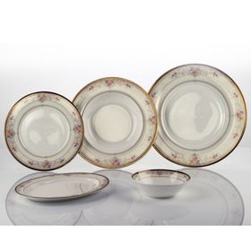 Porio Eliza 85 Parça Bonechina Yemek Takımı