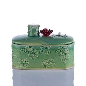 Porio M70-110 Çiçekli Yatay Yeşil Kutu