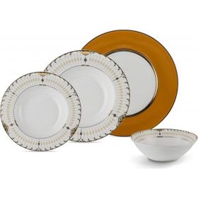 Porio Pienza 74 Parça Bonechina Yemek Takımı