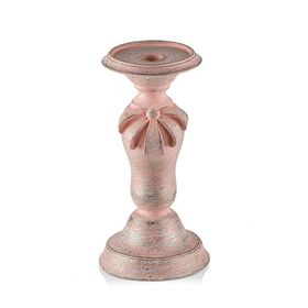 Porio PR30-1015 Pembe 23x12 cm Kurdeleli Küçük Mumluk