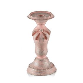 Porio PR30-1015 Pembe 23x12 cm Kurdeleli Küçük Mumluk