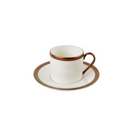 Porland 04ALM002826 Copper Line 180 cc Tabaklı Çay Fincanı