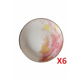 Porland 04ALM003437 17 cm 415 cc 6'lı Cosmos Desen Kase