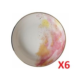 Porland 04ALM003437 17 cm 415 cc 6'lı Cosmos Desen Kase
